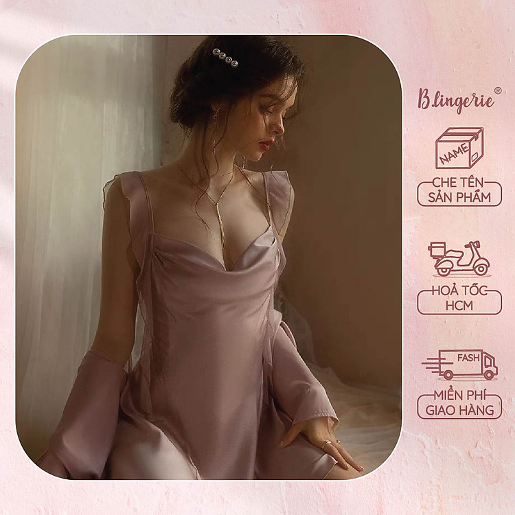 Váy Ngủ Trơn Thanh Lịch (Không kèm áo choàng) - B.Lingerie