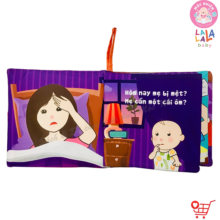 Sách Vải Tương Tác Cho Bé 0-4 Chính hãng Giá tốt - Hình ảnh 3