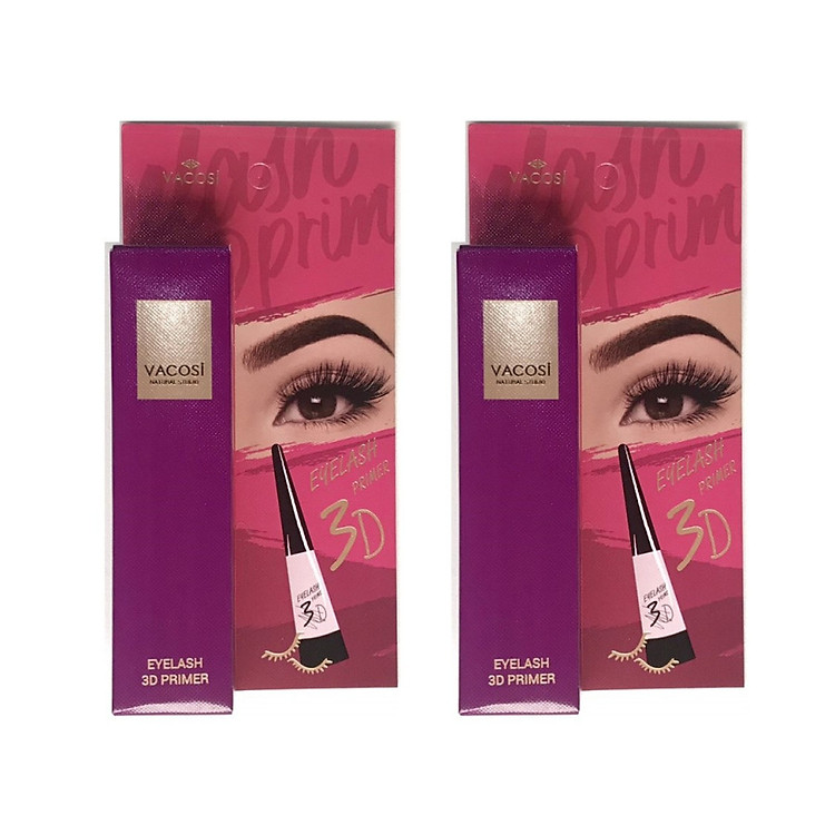 Combo 02 Keo Dán Mi Giả Vacosi Natural Studio Eyelash 3D Primer