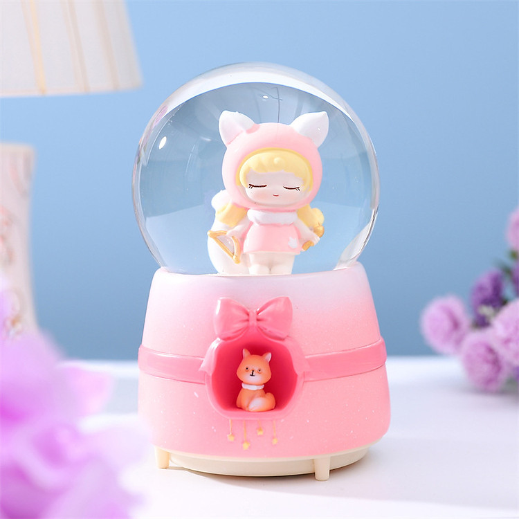 Quả Cầu Tuyết Có Nhạc Và Đèn Công Chúa Cáo Nhỏ