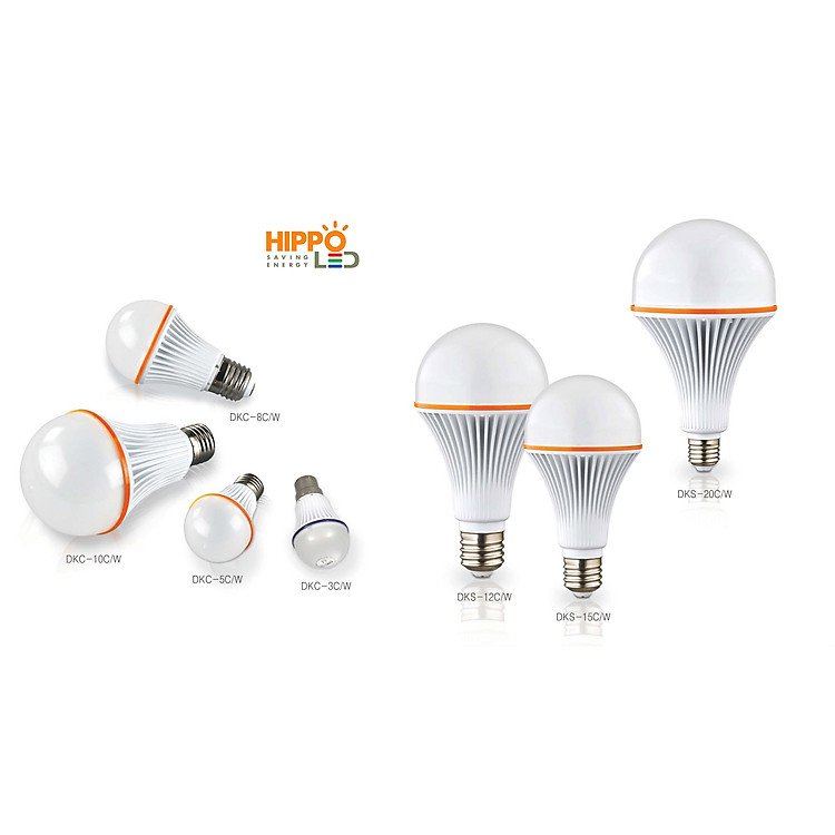 Combo 3 Đèn LED Búp Hippo 3W - Made In Korea