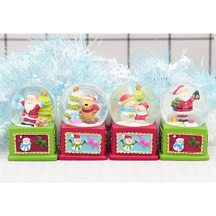 Quả cầu tuyết giáng sinh 9cm (Mẫu ngẫu nhiên)