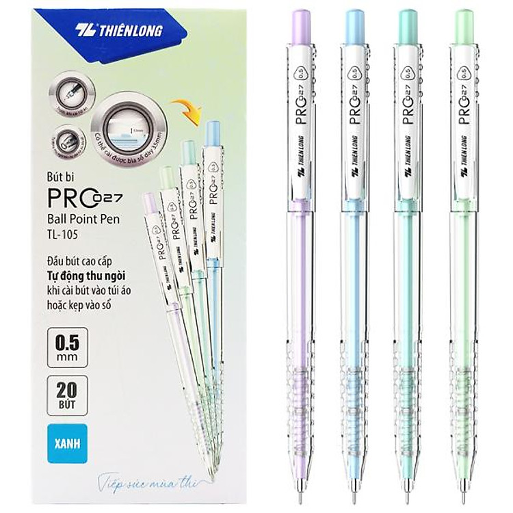 Bút Bi Pro 027 (0.5 mm, 20 chiếc)
