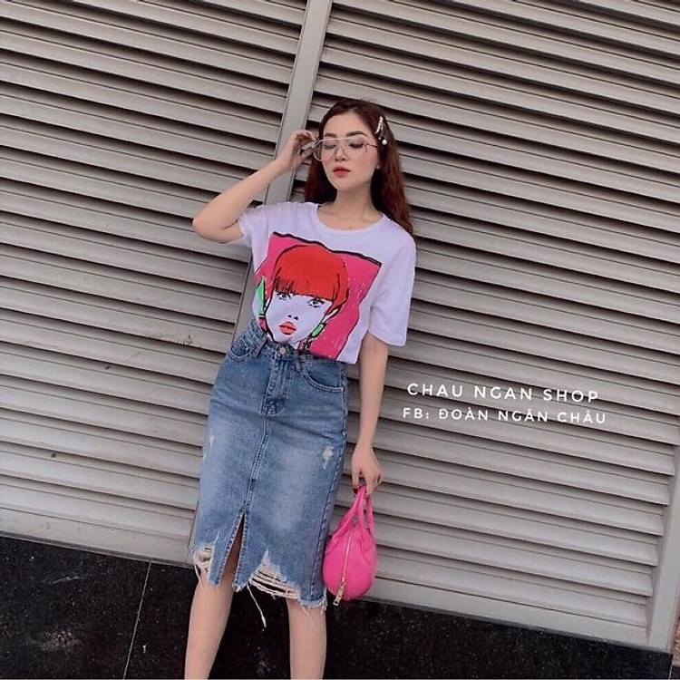 Chân váy jeans hottrend 2019 hàng đẹp chuẩn shop