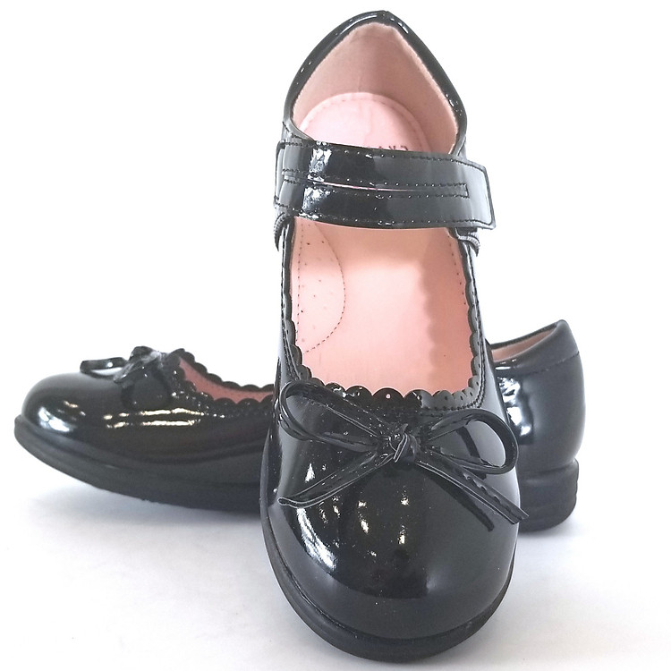 Giày Búp Bê Đi Học Bé Gái Crown Space UK School Shoes CB3022 Cao Cấp Nhẹ Êm Thoáng Mát Size 28-36/4-14 Tuổi