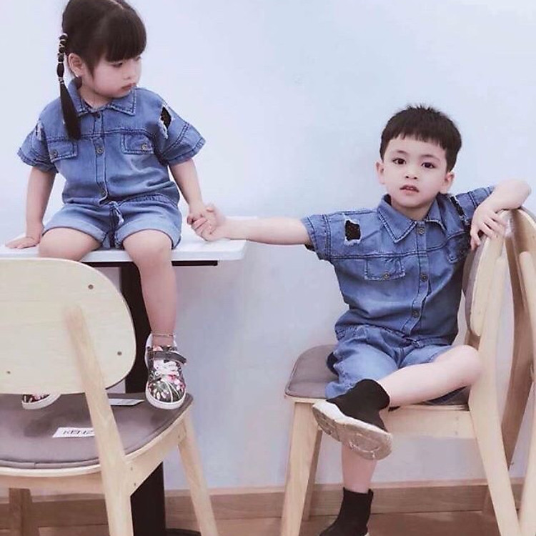 Bộ quần áo jean dành cho bé trai và bé gái