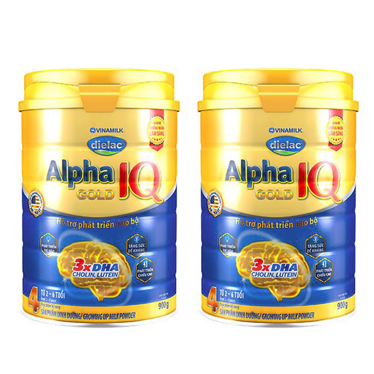 Bộ 2 Sữa Bột Vinamilk Dielac Alpha Gold Step 4 (900g / Lon)