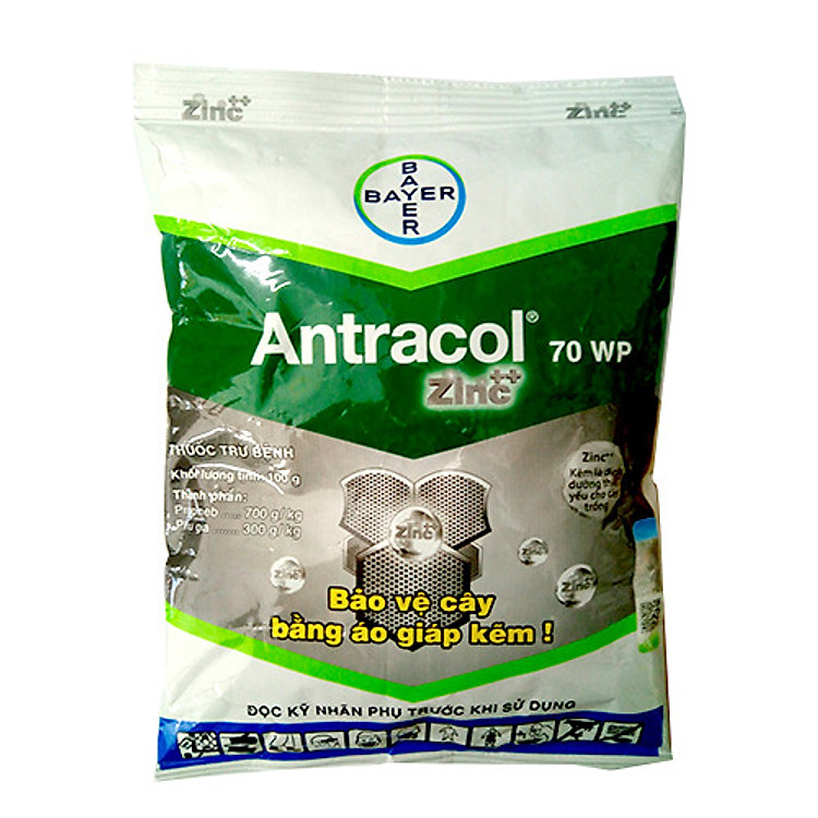THUỐC TRỪ NẤM BỆNH CÂY TRỒNG ANTRACOL - 100 GRAM - DIÊT MẦM NẤM BỆNH NHƯ THÁN THƯ, ĐỐM LÁ, BỆNH Ở RỄ