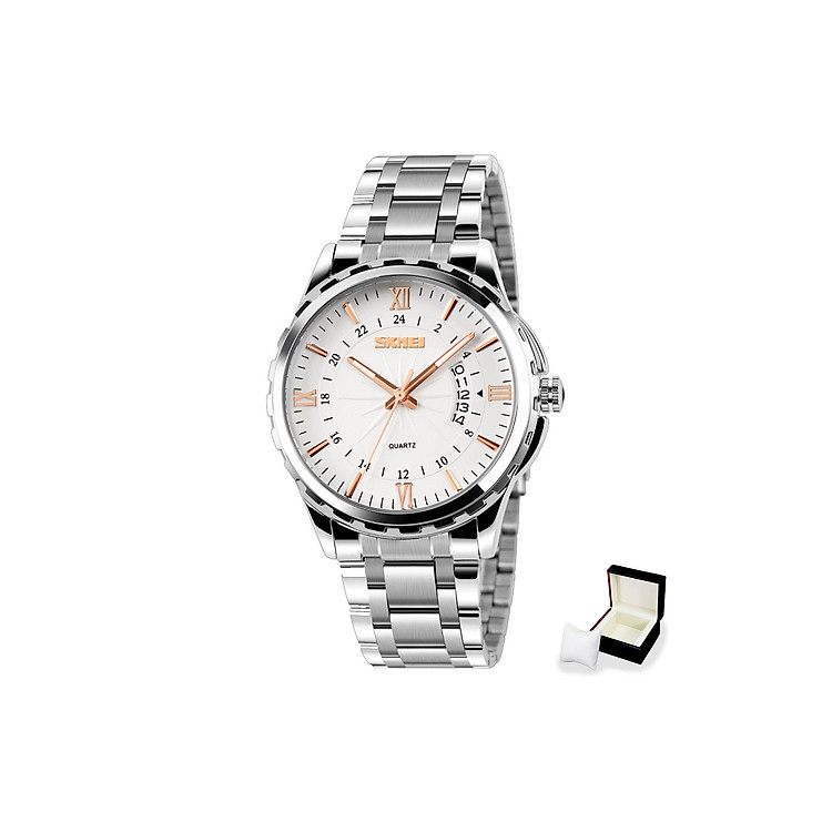 Đồng hồ Nam chính hãng mặt số 3D, chống nước SKMEI RB9069, Kèm hộp da bảo quản cao cấp như hình