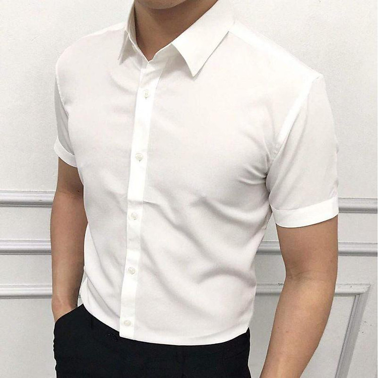 Áo sơ mi nam Cộc Tay Trắng loại đẹp