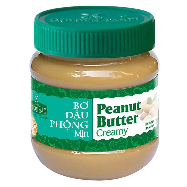 Bơ Đậu Phộng Mịn Golden Farm (170g)