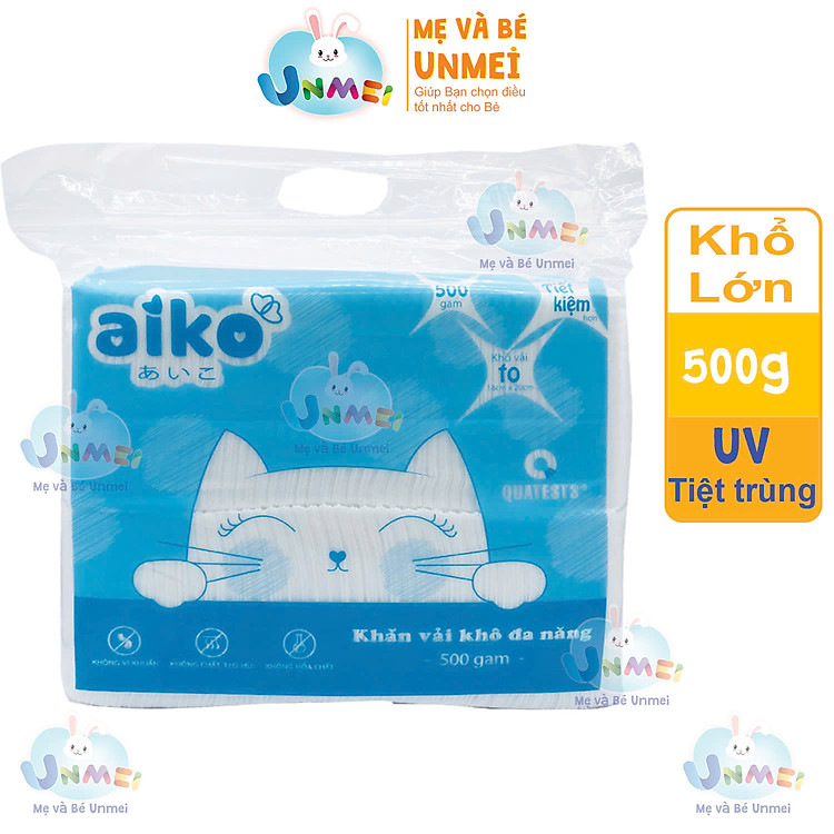 Khăn Vải Khô Đa Năng AIKO 500G Chính hãng Giá rẻ