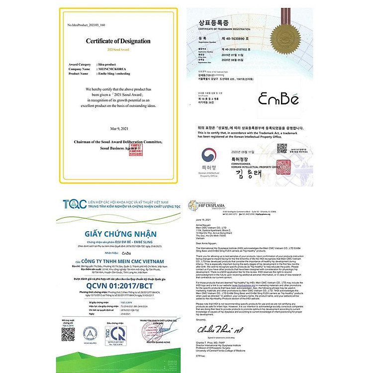 Địu Vải EmBé Flex Lavender Cho Bé Chính hãng Giá tốt - Hình ảnh 3