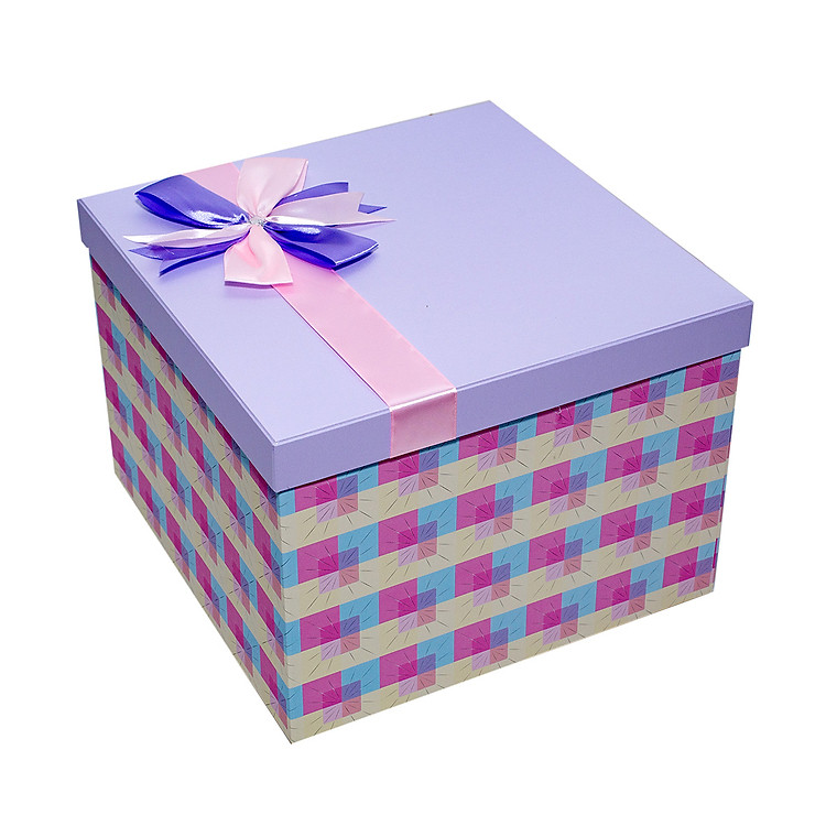 Hộp quà vuông V101 (26x26x18 cm) - Ảnh 6