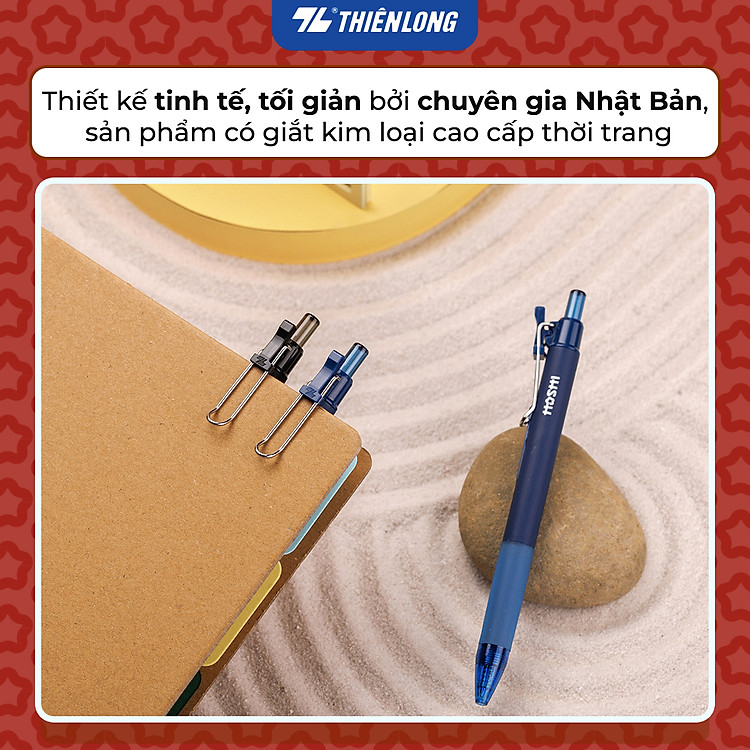 Bút gel Hoshi Thiên Long GEL-047/HS - Mực xanh - Ảnh 6