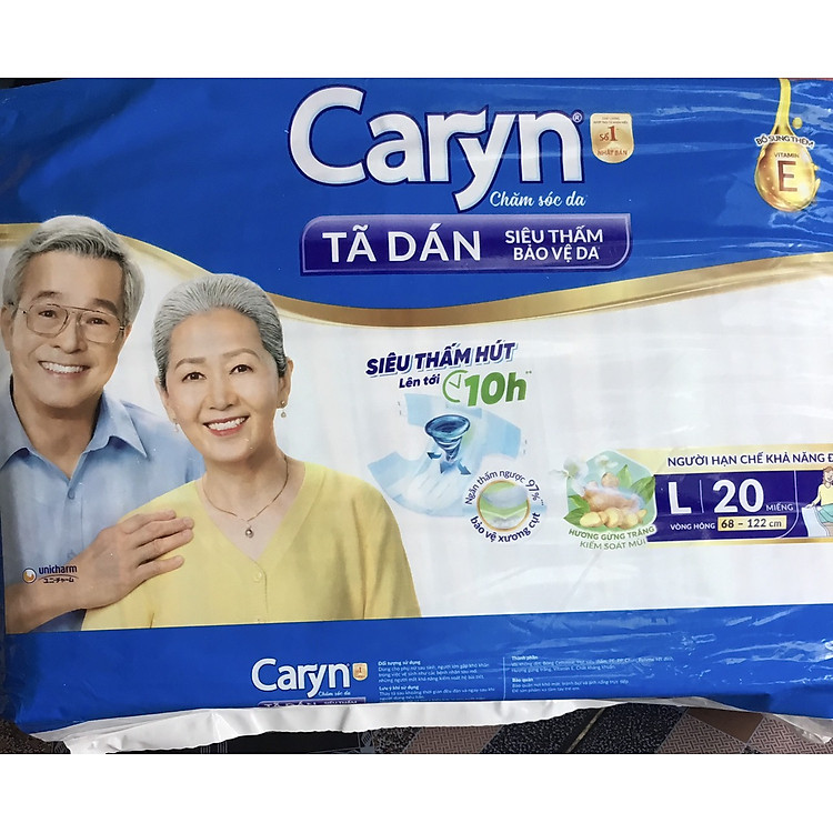 Tã dán Caryn L20 Siêu thấm hút Chính hãng Giá tốt - Hình ảnh 2