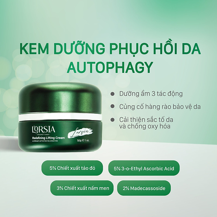 Kem Dưỡng Ẩm L’orsia Autophagy Phục Hồi Da Ngăn Ngừa Lão Hoá 50g