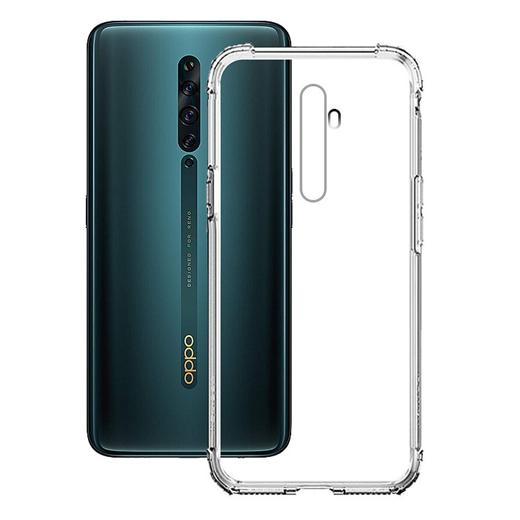 Ốp Lưng Chống Sốc cho Oppo Reno 2F - Dẻo Trong - Hàng Chính Hãng