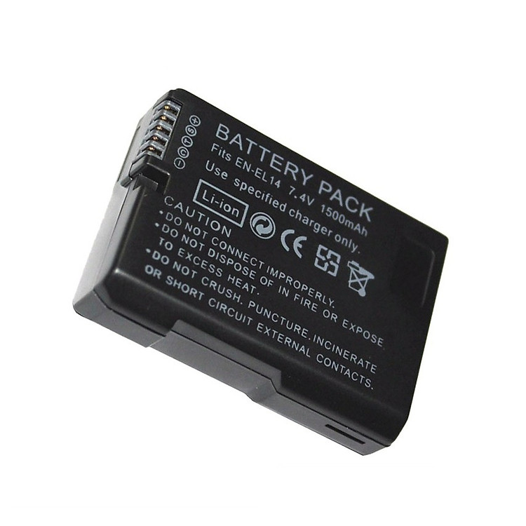 Pin Dành Cho Máy Ảnh Nikon EN-EL14 1500mAh Cao Cấp - Hàng Nhập Khẩu