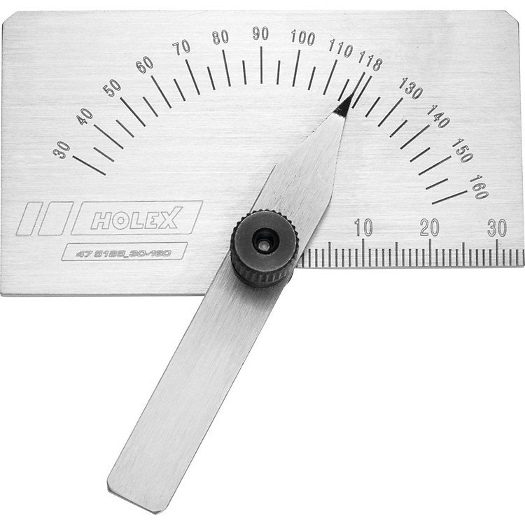 Dưỡng Đo Góc Mũi Khoan Holex Điều Chỉnh 30- 160 Độ - Hàng Chính Hãng 100% từ Đức