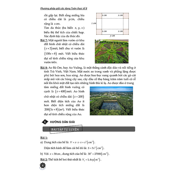 PHƯƠNG PHÁP GIẢI CÁC DẠNG TOÁN THỰC TẾ 8 (Theo chương trình mới) - Ảnh 7