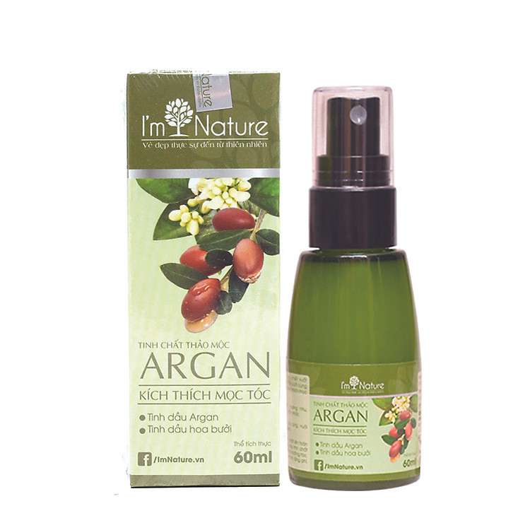 Xịt dưỡng tóc tinh chất thảo mộc I’M NATURE 60ml