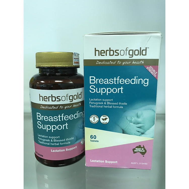 Herbs Of Gold Breastfeeding Support - Viên uống hỗ trợ tăng tiết sữa phụ nữ sau sinh.