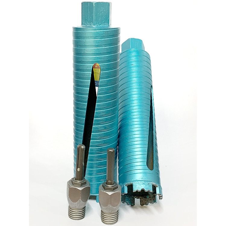 Mũi khoan rút lõi khô D51-D63mm rãnh xoắn chống trượt