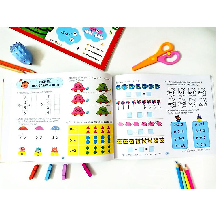 Toán Tiền Tiểu Học - Cộng Trừ Trong Phạm Vi 20 (Tái Bản 2023) - Ảnh 4