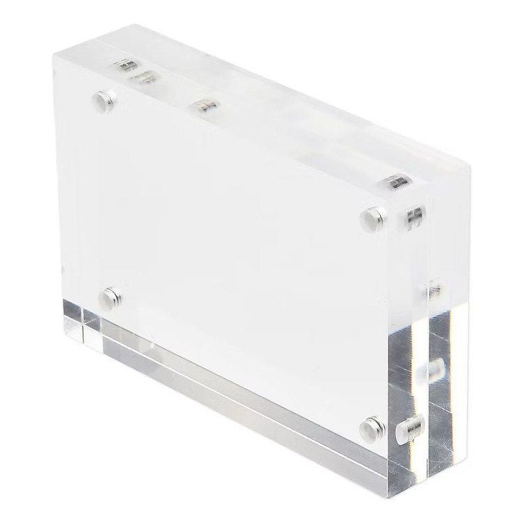 Khung ảnh nam châm dày 10mm (mỗi tấm 5mm, bảo vệ và trưng bày ảnh photocard, lý tưởng cho trang trí bàn hoặc dán tường.