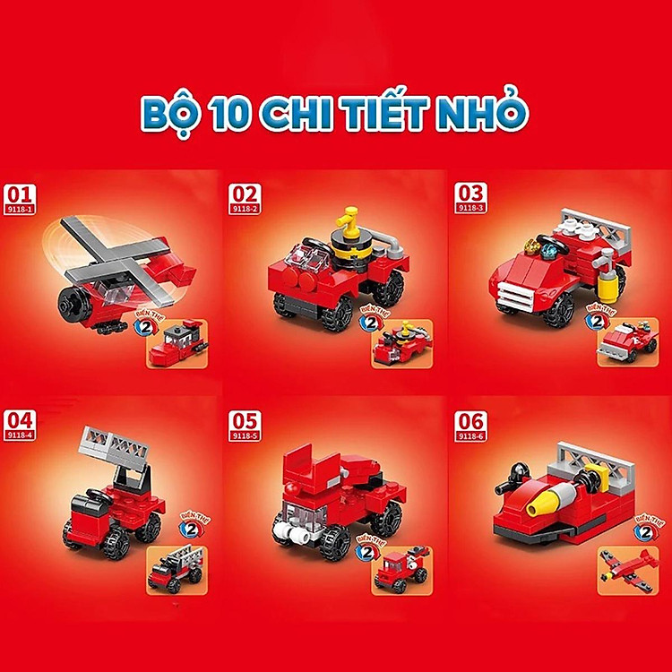 Mua Đồ Chơi Lắp Ráp Phương Tiện Cứu Hỏa Chính hãng Giá tốt - Hình ảnh 4