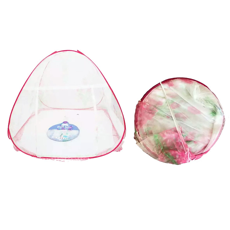 Màn chụp tự bung chống muỗi BÌNH MINH loại Đỉnh Rộng 1 cửa - 1m8 x 2m (Hồng)