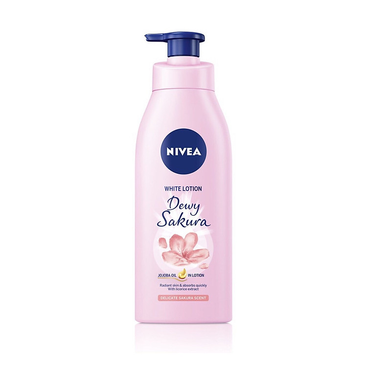 Sữa dưỡng thể dưỡng trắng da Nivea Dewy Sakura 350ml