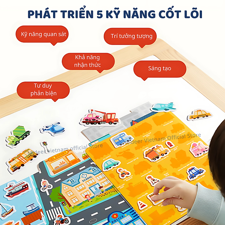 Sticker dán Mideer cho bé - Nhiều lần sử dụng Chính hãng Tiết kiệm - Hình ảnh 5