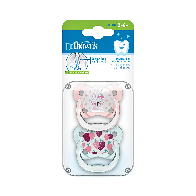 Set 2 ty ngậm Dr.Brown's 0-6m Ưu đãi - Hình ảnh 3