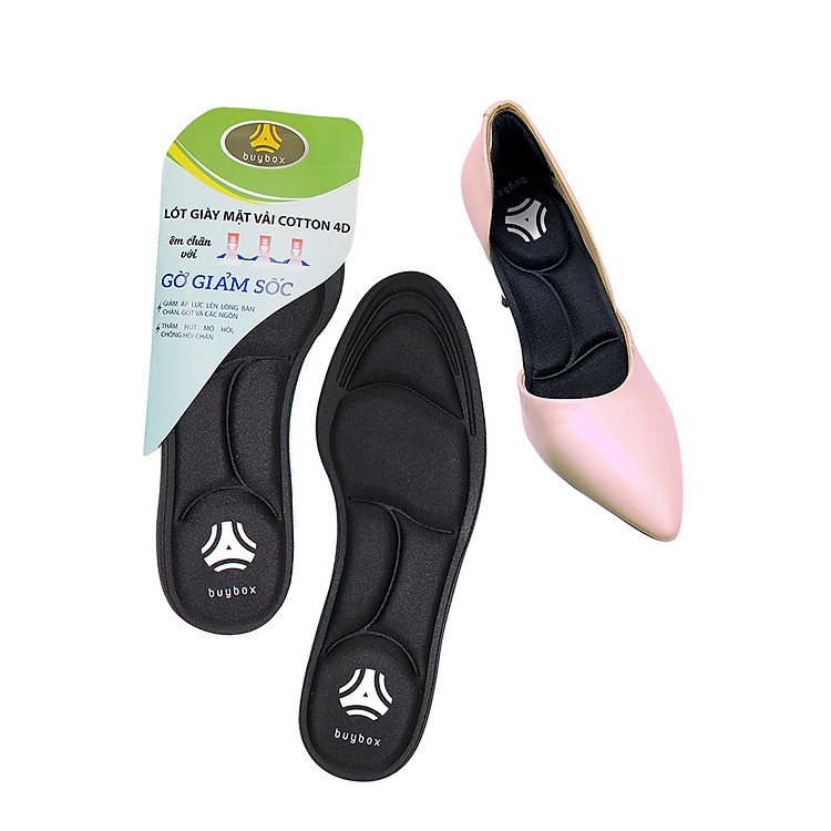 Lót giày đa năng 4D cực êm chân, chống thốn gót chân và thấm hút mồ hôi - buybox - BBPK56