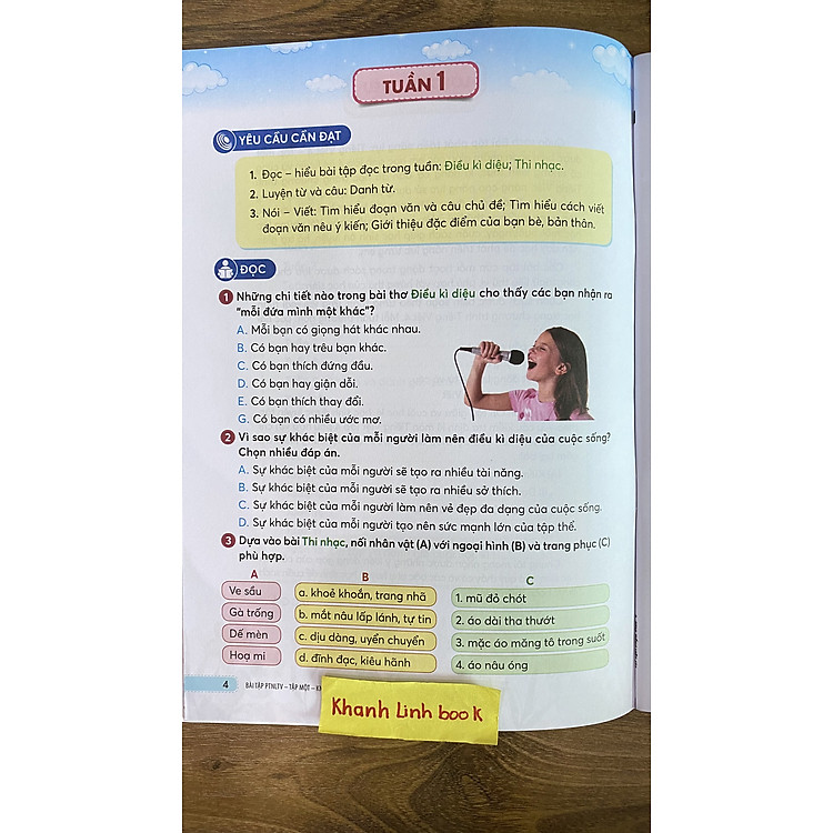 Bài Tập Tiếng Việt Phát Triển Năng Lực 4 - Tập 1 (Kết Nối) - Ảnh 2