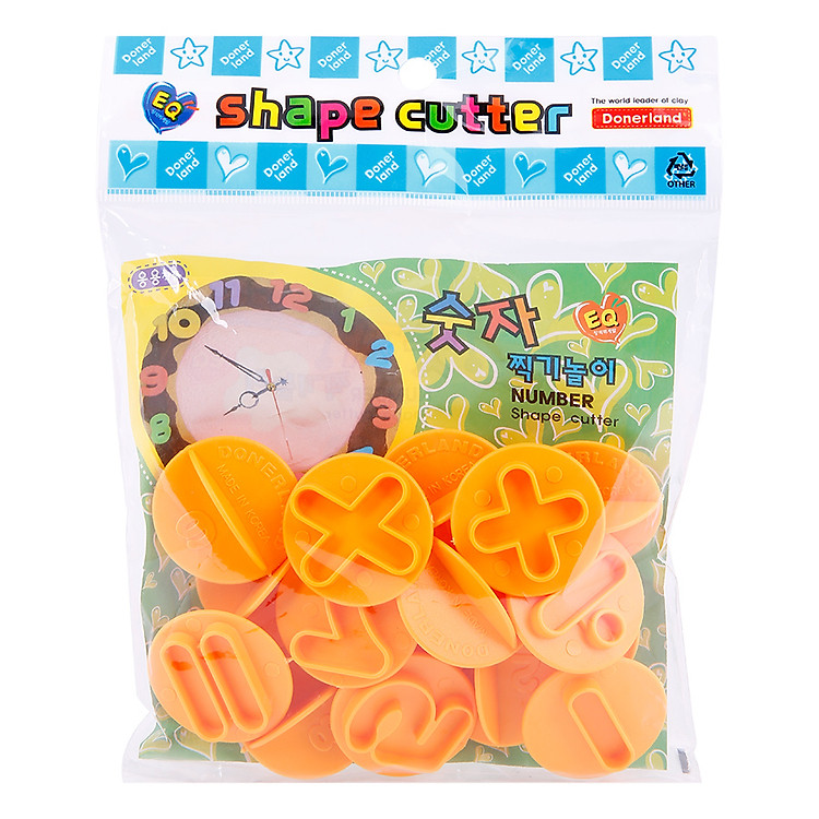 Khuôn Nặn Học Tập Hình Number DonerLand Fb02041 (màu ngẫu nhiên)