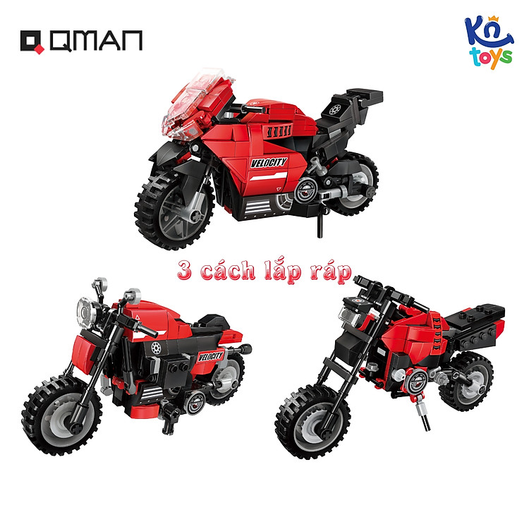 Đồ chơi lắp ráp Qman 42114 - Mô Tô Chính hãng Tiết kiệm - Hình ảnh 3