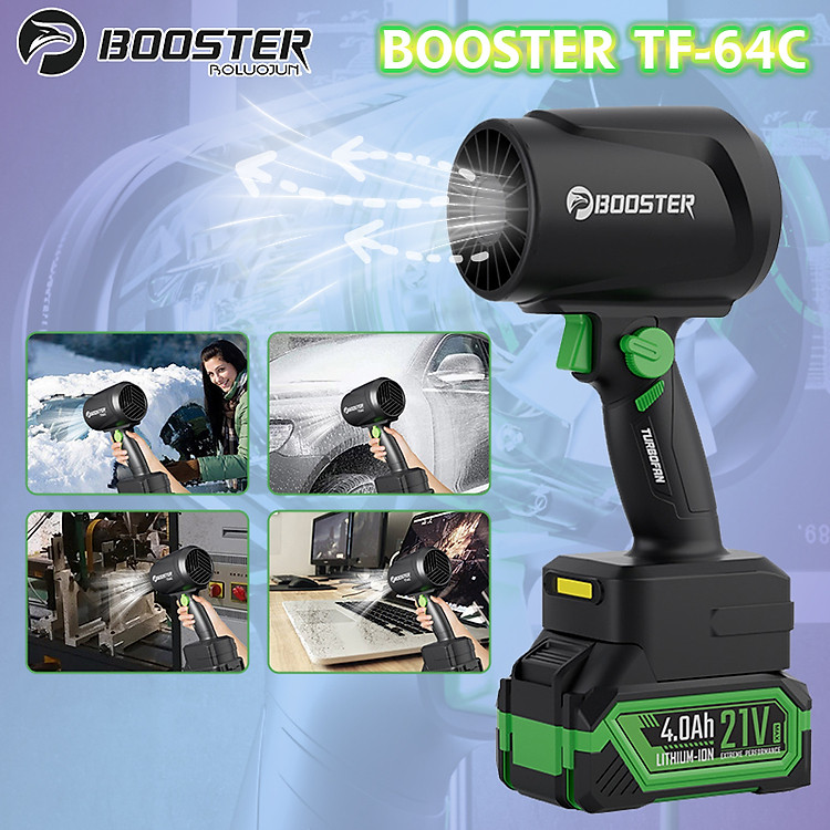Máy thổi bụi cầm tay pin sạc công suất lớn Booster Boluojun TF-64C