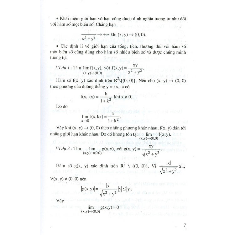 Toán Học Cao Cấp - Tập 3 - Phép Tính Giải Tích Nhiều Biến Số - Ảnh 6