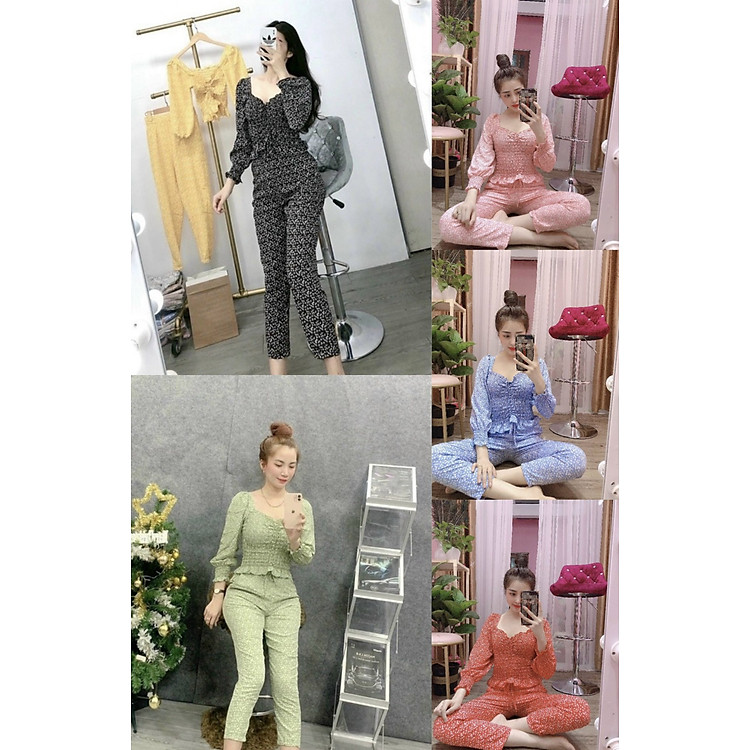 (Sỉ 10)Đồ Bộ Nữ Da Beo Vải Lụa Thái From Chuẩn, Kín Đáo, Mặc Nhà, Dạo Phố, Đi Chơi