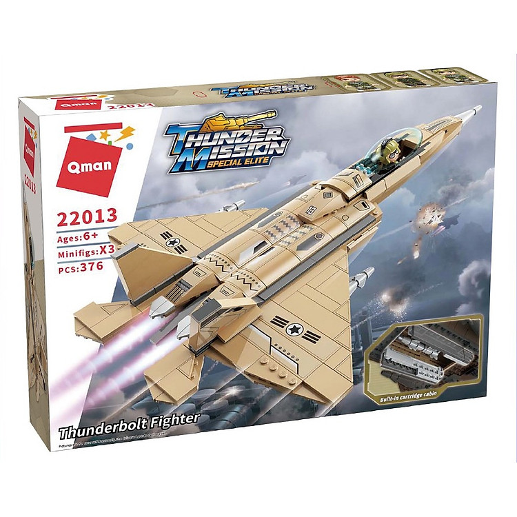 Mô hình Máy bay tiêm kích Qman 22013 Chính hãng Tiết kiệm - Hình ảnh 3