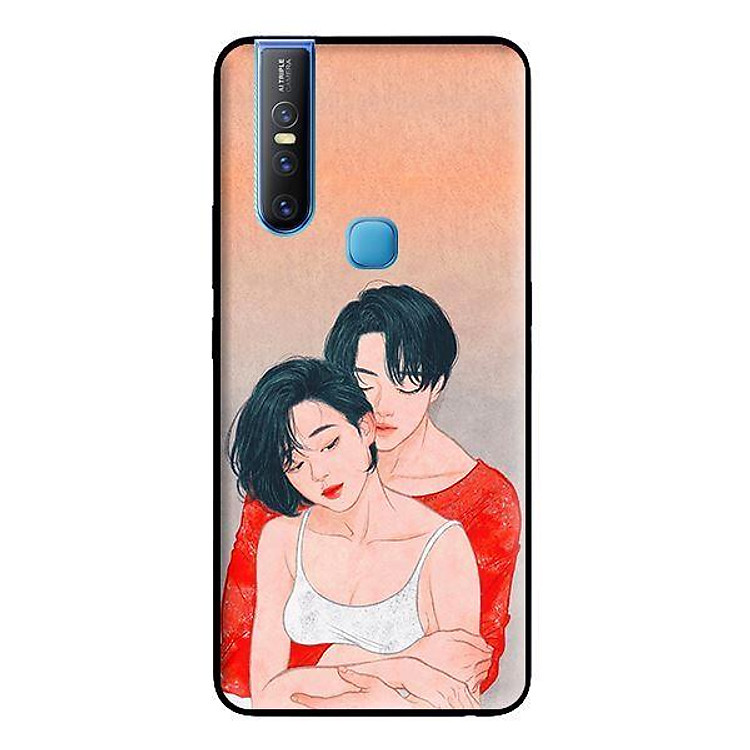 Ốp lưng cho Vivo V15 Cặp Đôi Ôm Nhau - Hàng chính hãng