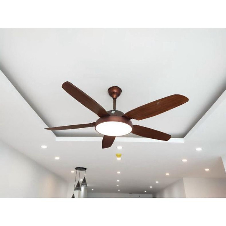 Quạt Trần Hiện Đại DC Lõi Đồng LED 3 Màu - Ảnh 4