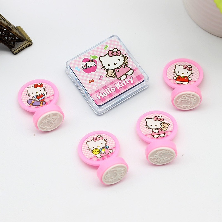Bộ 4 con dấu hình mèo kitty