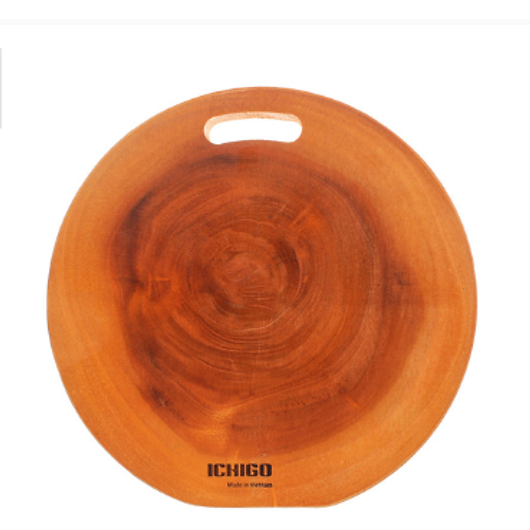 Thớt gỗ vát tròn Ichigo IG-7110 (26 x 2,8 cm)