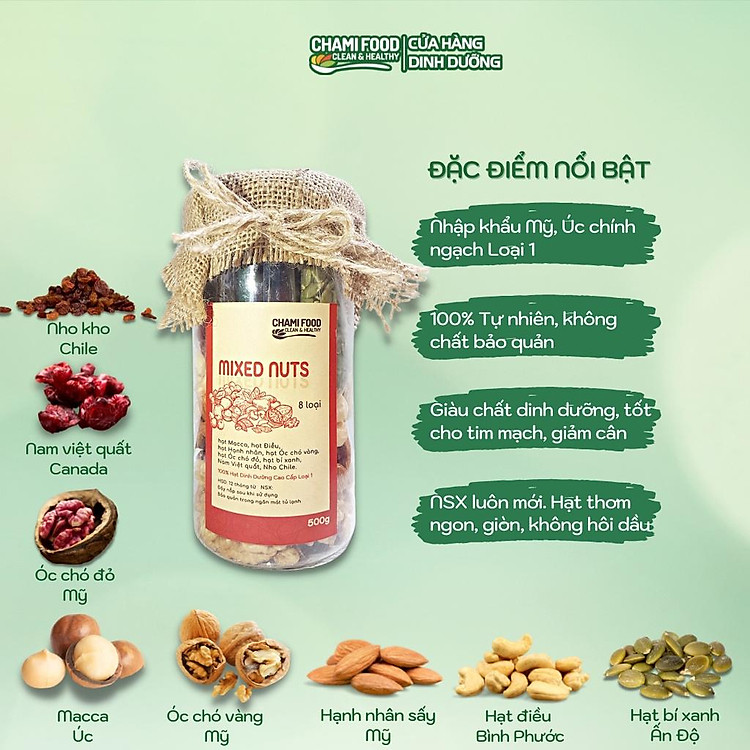 Mua Hạt dinh dưỡng Chami 500G giảm cân Chính hãng Giá tốt - Hình ảnh 3