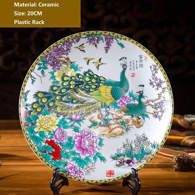 Đĩa phong thủy, đĩa trang trí phòng khách cao cấp