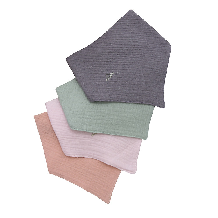 Set 2 yếm tam giác giữ ấm cho bé Chính hãng Giá rẻ - Hình ảnh 5